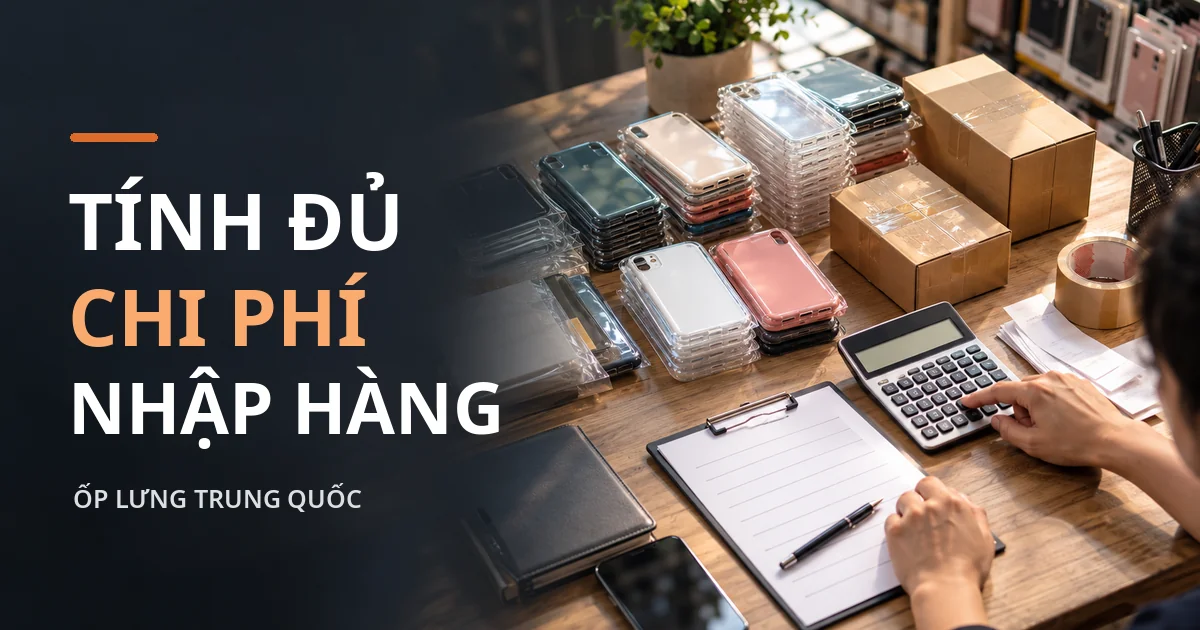 Sỉ Ốp Lưng Quảng Châu – Cách Tìm Nguồn Hàng Cho Cửa Hàng Người làm kho dùng máy tính và bảng ghi chép tính chi phí nhập ốp lưng điện thoại cùng các kiện hàng.