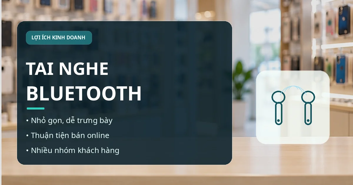 Nhập Tai Nghe Bluetooth Cho Cửa Hàng: Chọn Mẫu Nào Dễ Bán? Lợi ích khi kinh doanh tai nghe Bluetooth