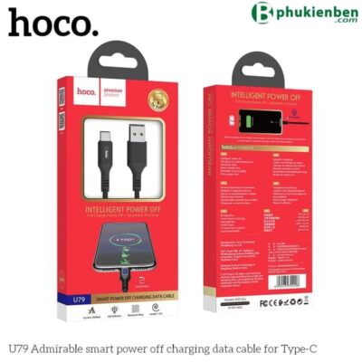 Cáp Hoco U79 Type C - 1.2M - Ngắt điện thông minh