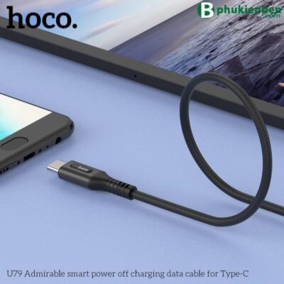 Cáp Hoco U79 Type C - 1.2M - Ngắt điện thông minh Cáp Hoco U79 Type C - 1.2M - Ngắt điện thông minh đen