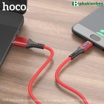Cáp Hoco U79 Type C - 1.2M - Ngắt điện thông minh Cáp Hoco U79 Type C - 1.2M - Ngắt điện thông minh cắm sạc