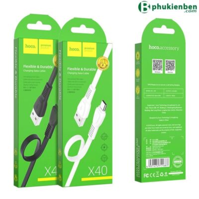 Cáp Sạc nhanh 2.4A Hoco X40 Micro