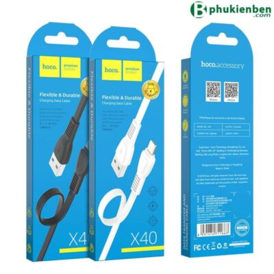 Cáp Sạc nhanh 2.4A Hoco X40 lightning
