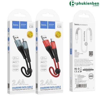 Cáp sạc Hoco X38 Micro - 25cm