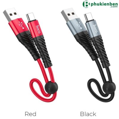 Cáp sạc Hoco X38 Type C - 25Cm Cáp sạc Hoco X38 Type C - 25cm đỏ xám