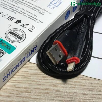 Cáp sạc Hoco X59 Lightning - 1M Cáp sạc Hoco X59 Lightning - 1m chụp gần
