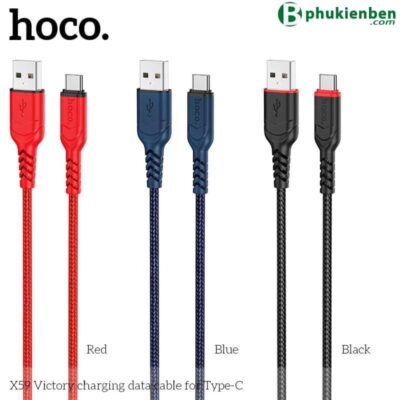 Cáp sạc Hoco X59 Type C - 1M Cáp sạc Hoco X59 Type C - 1m ba mầu