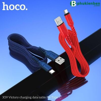 Cáp sạc Hoco X59 Type C - 1M Cáp sạc Hoco X59 Type C - 1m đỏ xanh