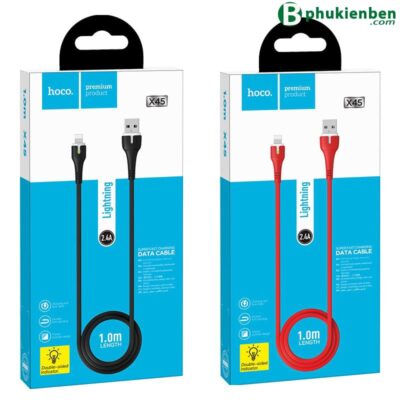 Cáp sạc nhanh 2.4A Hoco X45 Lightning - 1M