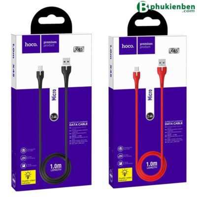 Cáp sạc nhanh 2.4A Hoco X45 Micro - 1M