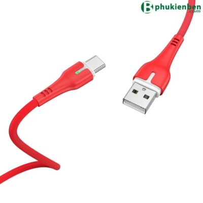 Cáp sạc nhanh 2.4A Hoco X45 Type C - 1M đỏ