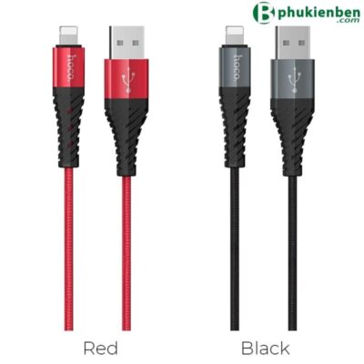 Cáp sạc nhanh 3A 1m Hoco X38 Lightning Cáp sạc nhanh 3A 1m Hoco X38 Lightning đỏ xám