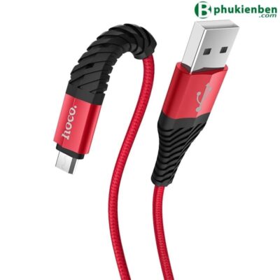 Cáp sạc nhanh 3A 1m Hoco X38 Micro đỏ