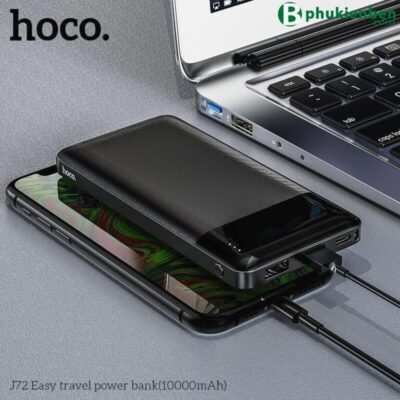 Pin sạc dự phòng Hoco J72 10.000mAh Pin sạc dự phòng Hoco J72 10.000mAh khi sạc