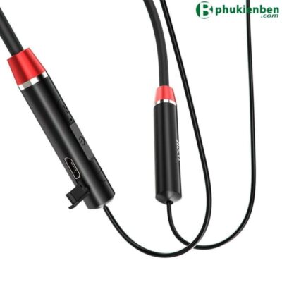 Tai nghe bluetooth Sport Hoco ES53 đen đỏ chi tiết