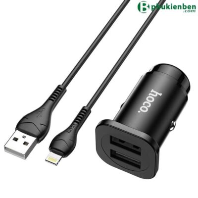 Tẩu Sạc Xe Hơi Hoco NZ4 Discovery 24W – Hai Cổng USB, Nhỏ Gọn & Sạc Nhanh Ổn Định Tẩu sạc xe hơi Hoco NZ4 dong 24W có 2 cổng USB bên trong
