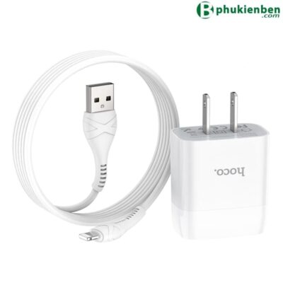 Bộ củ cáp sạc nhanh Hoco C72Q lightning 18W - Ảnh 4