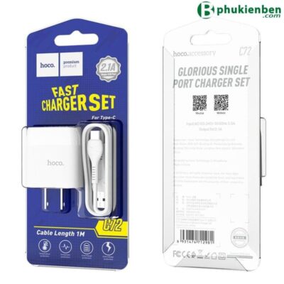Bộ sạc Hoco C72 Type C