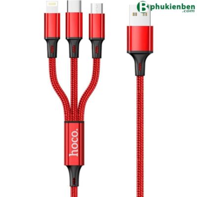 Cáp Sạc Nhanh Hoco CX3 - 3 đầu - Ảnh 3