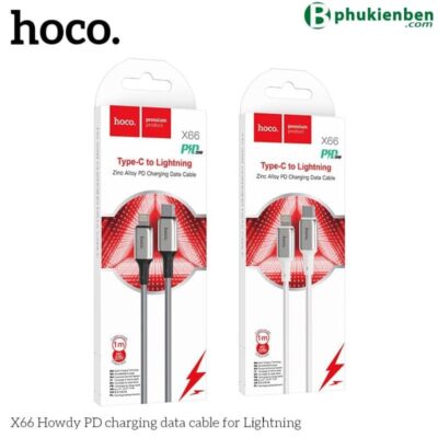 Cáp Sạc Nhanh Hoco X66 lightning PD 20W