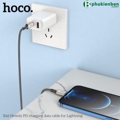 Cáp Sạc Nhanh Hoco X66 lightning PD 20W Cáp Sạc Nhanh Hoco X66 lightning PD 20W - Ảnh 3