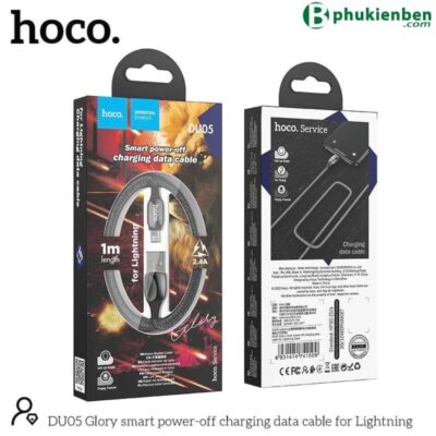 Cáp Tự Ngắt Báo Đèn Hoco DU05 Lightning