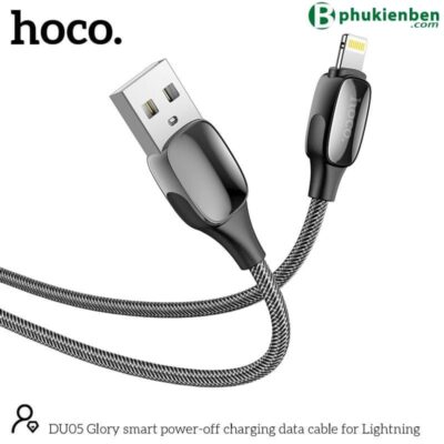 Cáp Tự Ngắt Báo Đèn Hoco DU05 Lightning Cáp Tự Ngắt Báo Đèn Hoco DU05 Lightning - Ảnh 2