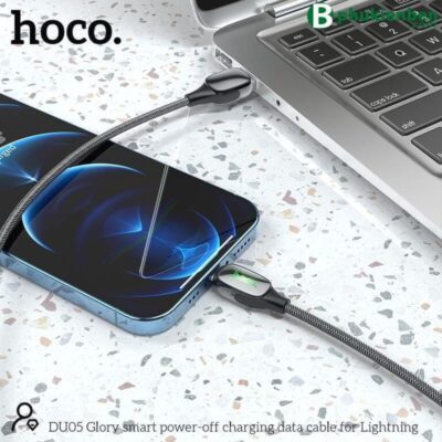 Cáp Tự Ngắt Báo Đèn Hoco DU05 Lightning Cáp Tự Ngắt Báo Đèn Hoco DU05 Lightning - Ảnh 3