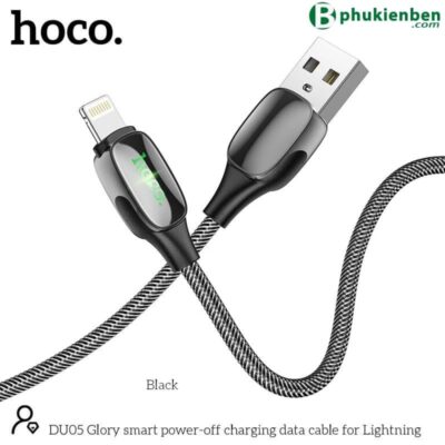 Cáp Tự Ngắt Báo Đèn Hoco DU05 Lightning Cáp Tự Ngắt Báo Đèn Hoco DU05 Lightning - Ảnh 4