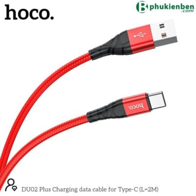 Cáp sạc Hoco DU02 typeC 2M Cáp sạc Hoco DU02 typeC 2M chân sạc