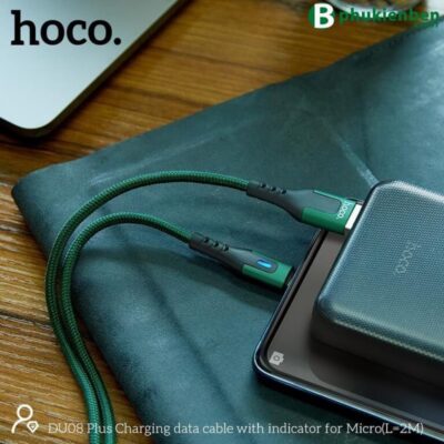 Cáp sạc dù báo đèn Hoco DU08 Micro 2M - Ảnh 2