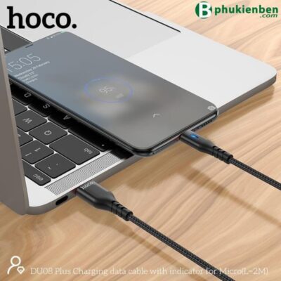 Cáp sạc dù báo đèn Hoco DU08 Micro 2M - Ảnh 4