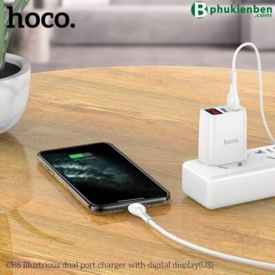 Củ Sạc Hoco C86 - Sạc Báo Đèn Củ Sạc Hoco C86 - Sạc Báo Đèn - Ảnh 4