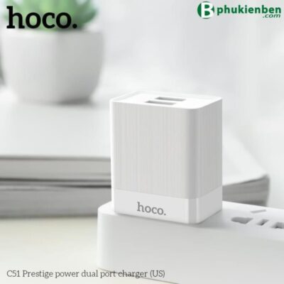 Củ Sạc Nhanh 2 Cổng Hoco C51A và C51 - (3.4A) - Ảnh 4