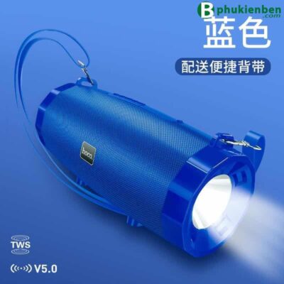 Loa Bluetooth Hoco HK9 có dây đeo và đèn pin - Ảnh 5
