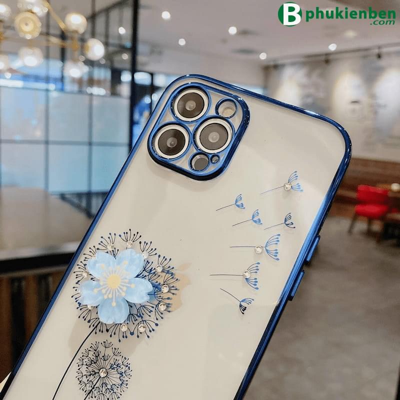 Ốp lưng si đá viền vuông gắn hình nổi (1)