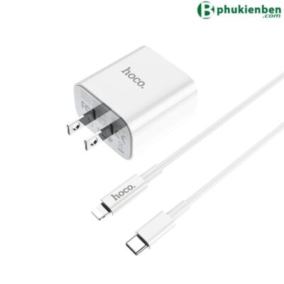 Set củ sạc Type C sang lightning C76 HOCO - Ảnh 2