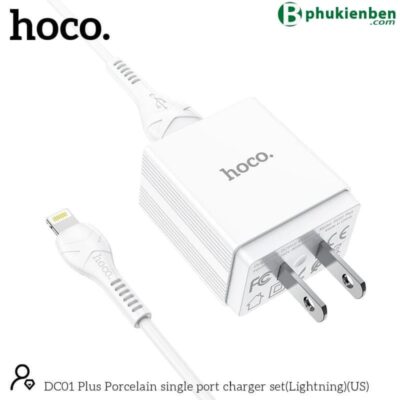 Bộ củ cáp sạc Hoco DC01 plus lightning Bộ củ cáp sạc Hoco DC01 plus lightning - Ảnh 4
