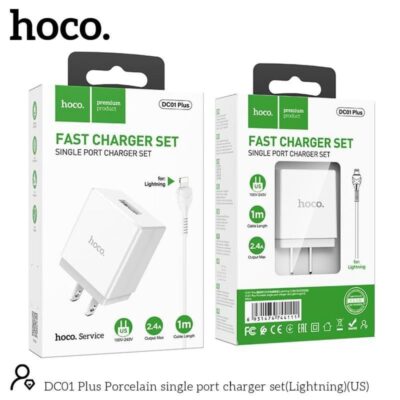 Bộ sạc Hoco DC01 Plus Micro kèm cáp Micro-USB