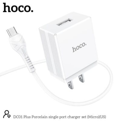 Bộ củ cáp sạc Hoco DC01 plus micro Bộ củ cáp sạc Hoco DC01 plus micro - Ảnh 3