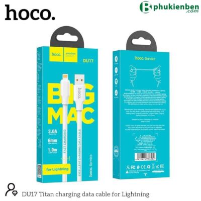 Cáp Sạc Hoco DU17 lightning 1m
