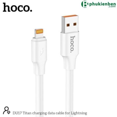 Cáp Sạc Hoco DU17 lightning 1m - Ảnh 3