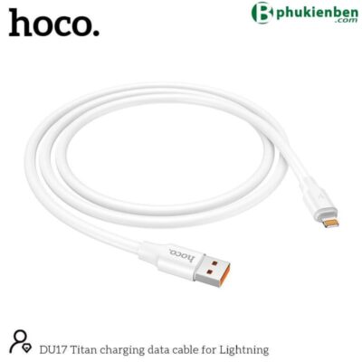 Cáp Sạc Hoco DU17 lightning 1m - Ảnh 2