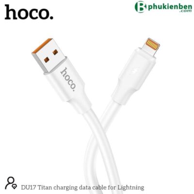 Cáp Sạc Hoco DU17 lightning 1m - Ảnh 4