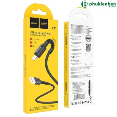 Cáp Sạc Hoco X71 Lightning 2.4A Dài 1m