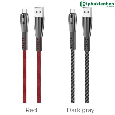 Cáp Sạc nhanh 2.4A chống đứt gãy Hoco U70 Micro Cáp Sạc nhanh 2.4A chống đứt gãy Hoco U70 Micro - Ảnh 3
