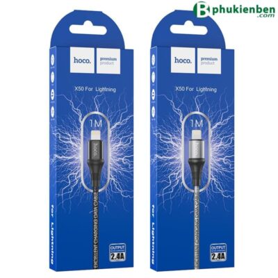 Cáp đồng bộ dữ liệu sạc Hoco X50 Lighning