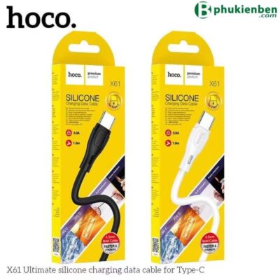 Cáp Sạc Hoco X61 Type-C 3A Dây Silicone Dài 1m
