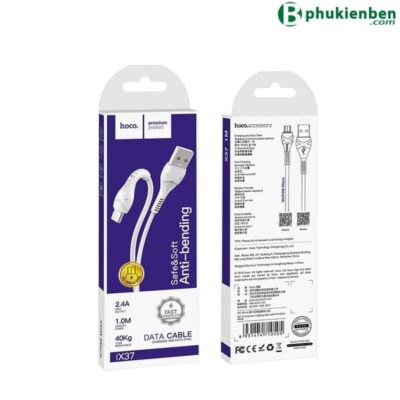 Cáp sạc nhanh 2.4A 1m Hoco X37 Micro