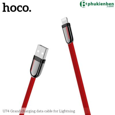 Cáp sạc nhanh HOCO 2.4A U74 lightning 1.2m Cáp sạc nhanh HOCO 2.4A U74 lightning 1.2m - Ảnh 2